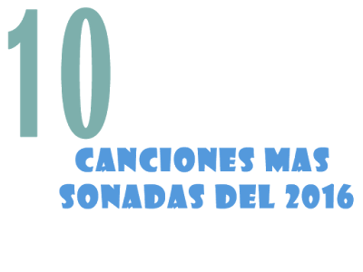 canciones mas sonadas del 2016