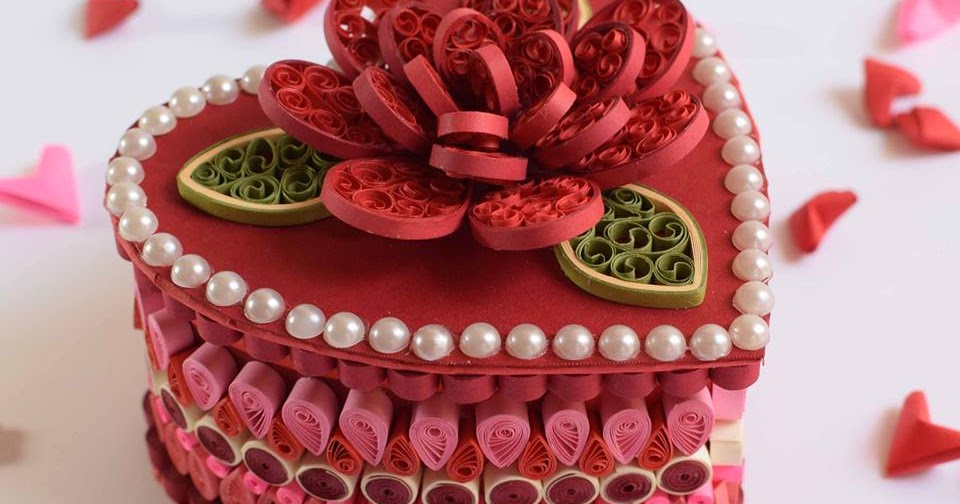 Shivani Creations Quilled Heart Box