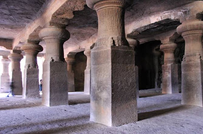 Architecture of Ancient Elephanta Caves in Mumbai Picture