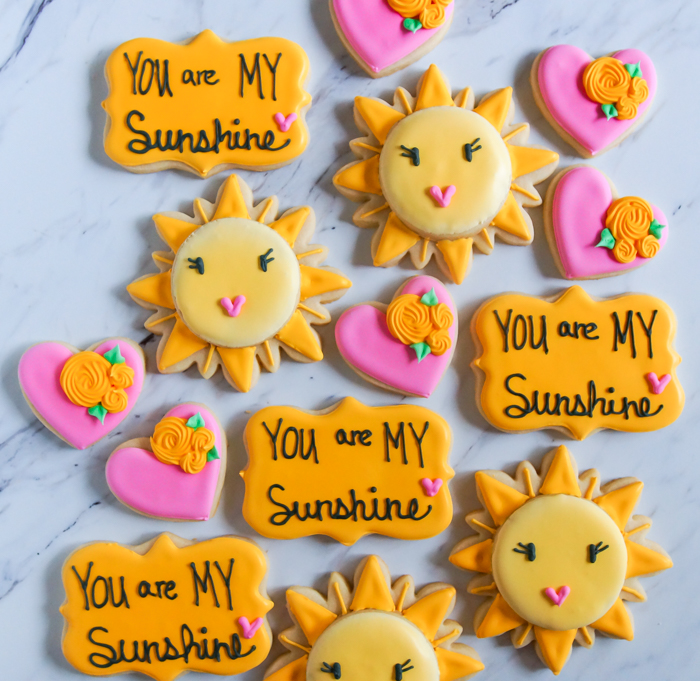 You are My Sunshine Cookies for Mother's Day