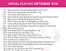 Jadual Kuliah Ustaz Azhar Idrus (UAI) September 2018