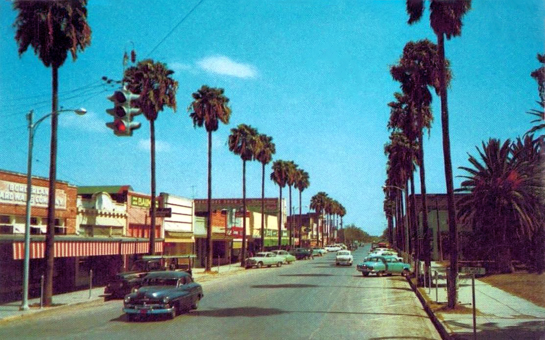 transpress nz cars in Mercedes, Texas, early 1950s