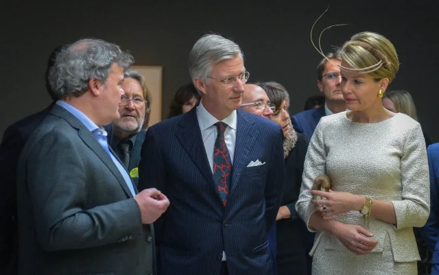 King Philippe of Belgium and Queen Mathilde of Belgium the opening ceremony of Mons 2015