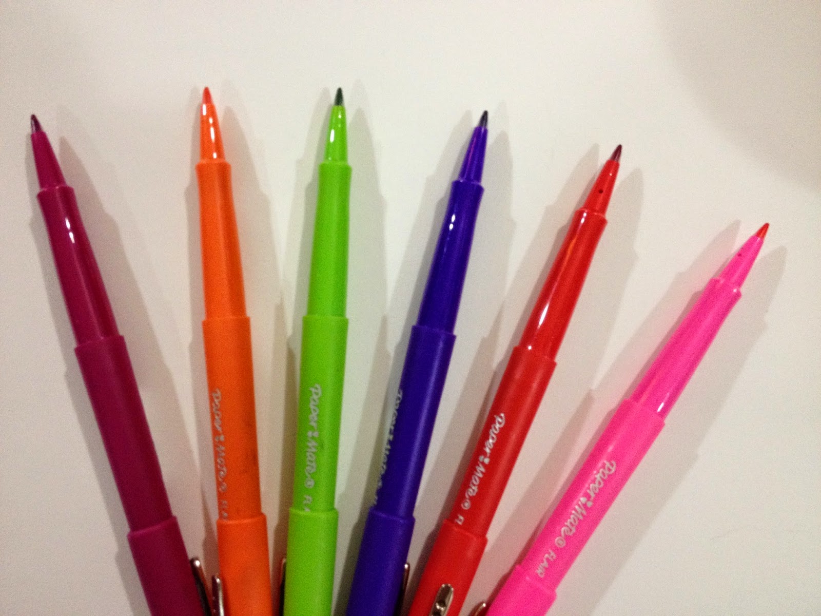 Paper Mate Flair Original Fibre Tip Pen 4 Different Vivid Color  (Black-Red-Green-Blue) Option High Quality Writing Art Supply - AliExpress