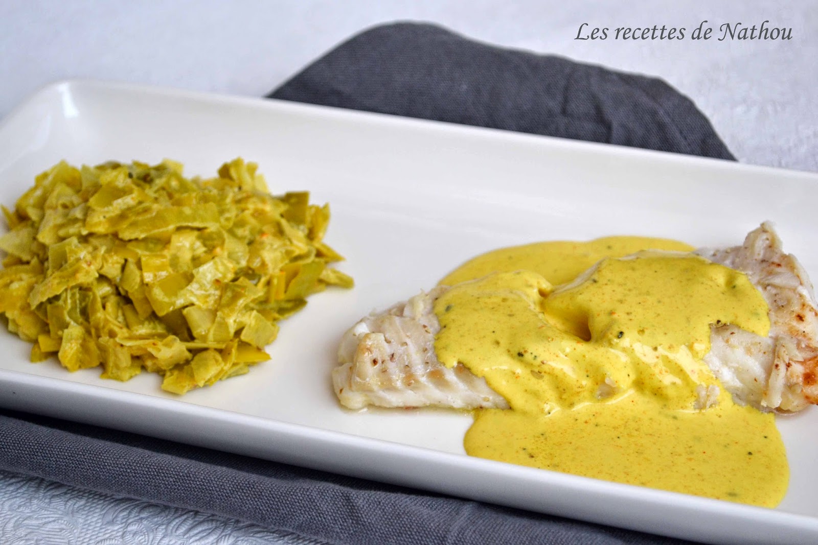 Dos de cabillaud et fondue de poireaux au colombo | soto