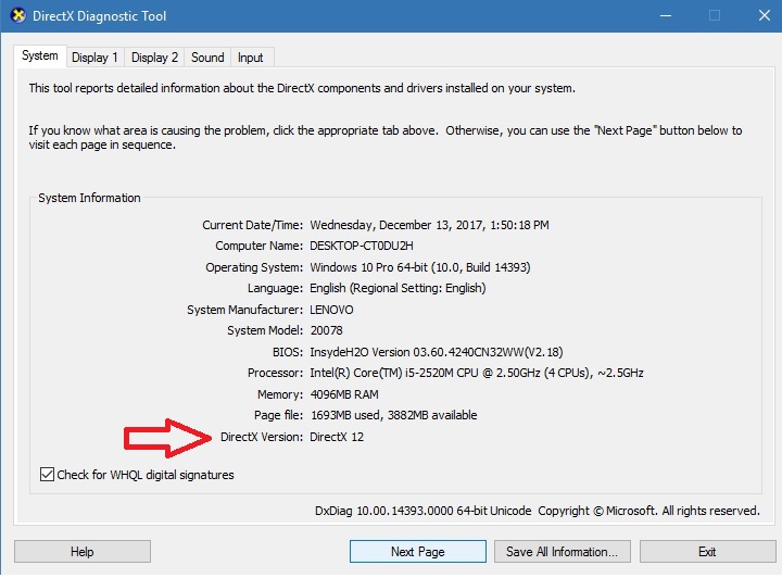 Как включить directx 12. Как включить directx 12