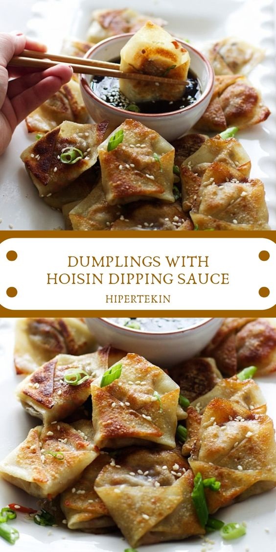 Dumplings With Hoisin Dipping Sauce