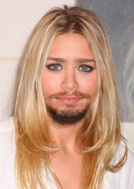 Real Cool Pics: Female Celebrities With Beards and Chest Hair