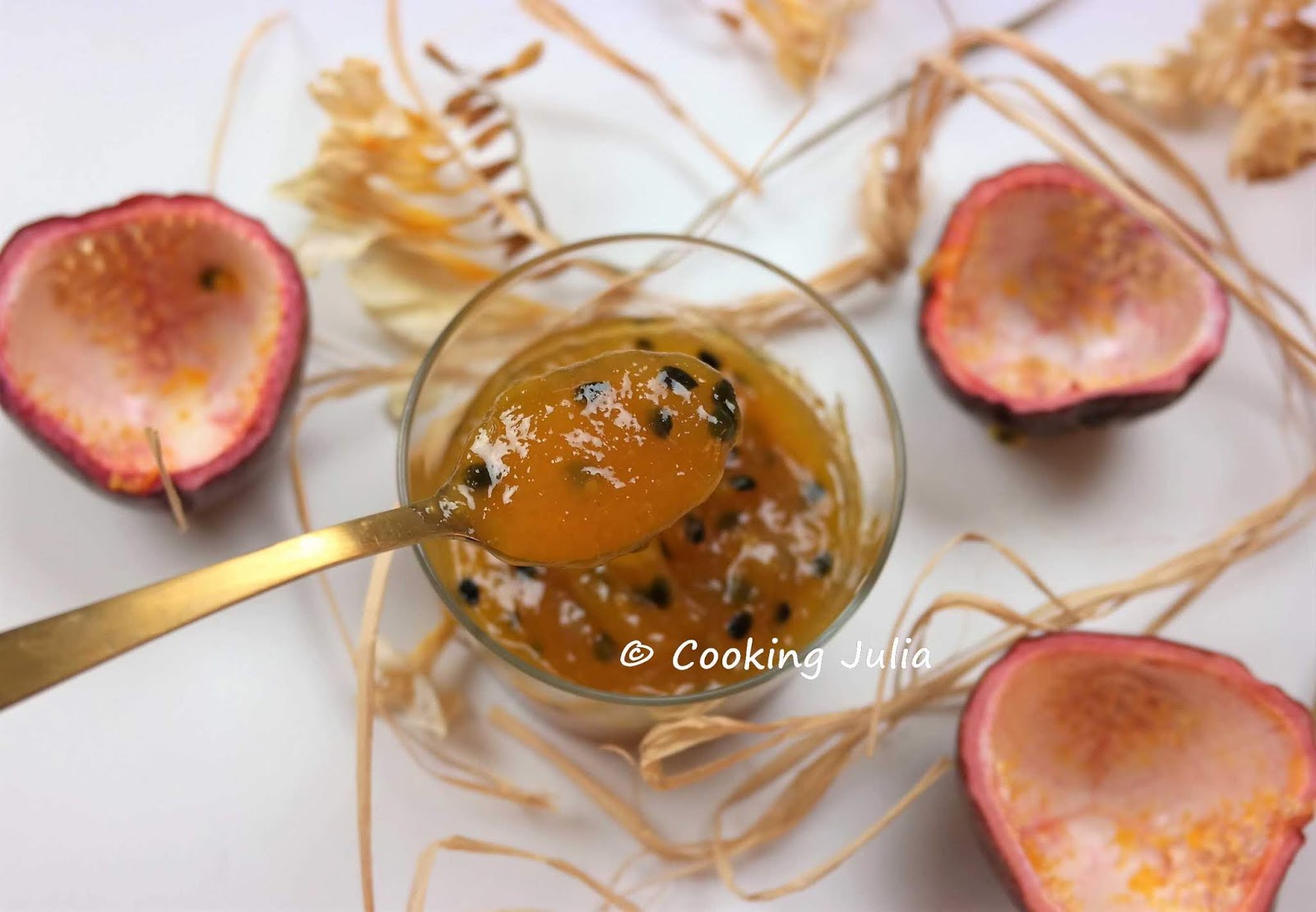COOKING JULIA CONFITURE DE FRUITS DE LA PASSION