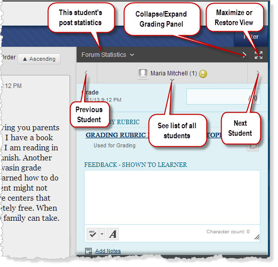 CUYAMACA ONLINE Grading Discussion Board Forums