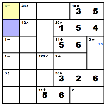 Wilan: Basics of Kenken Puzzles