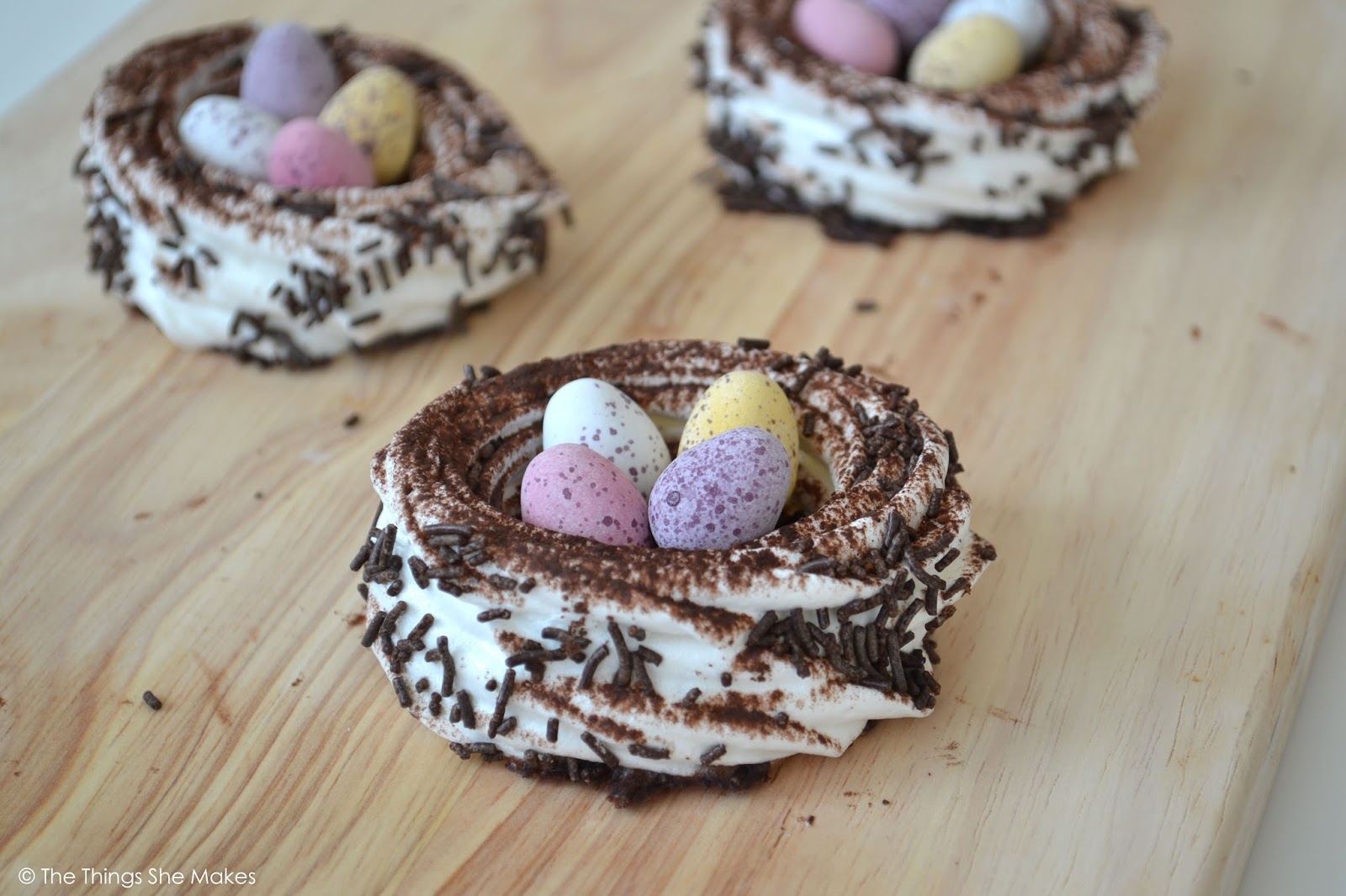 How to Make Chocolate Meringue Nests The Things She Makes