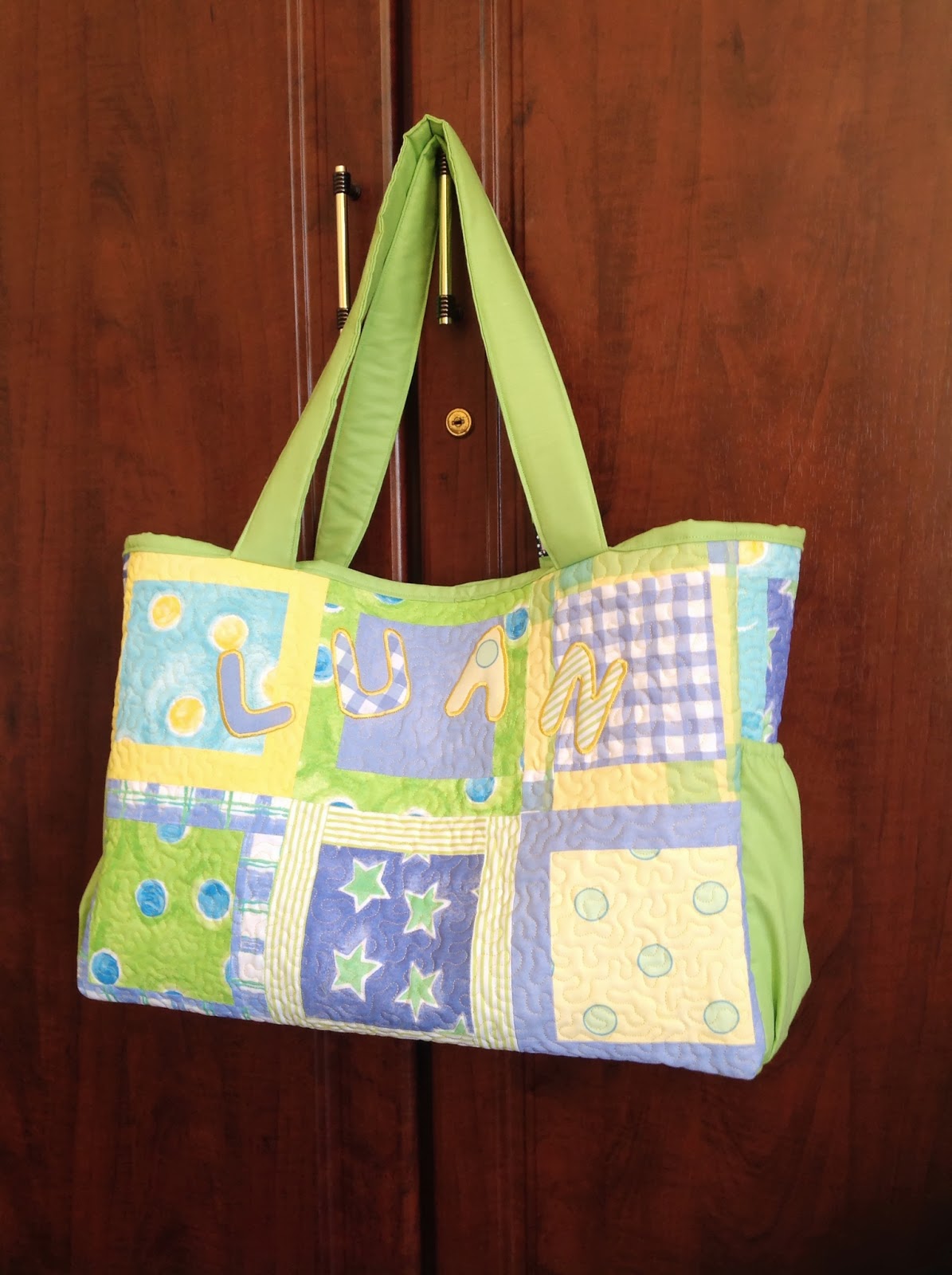 Stitch by Stitch Quilted Baby Diaper Bag