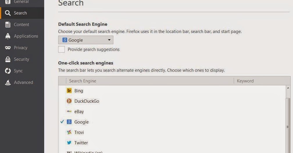 Google default search engine. Google default search engine
