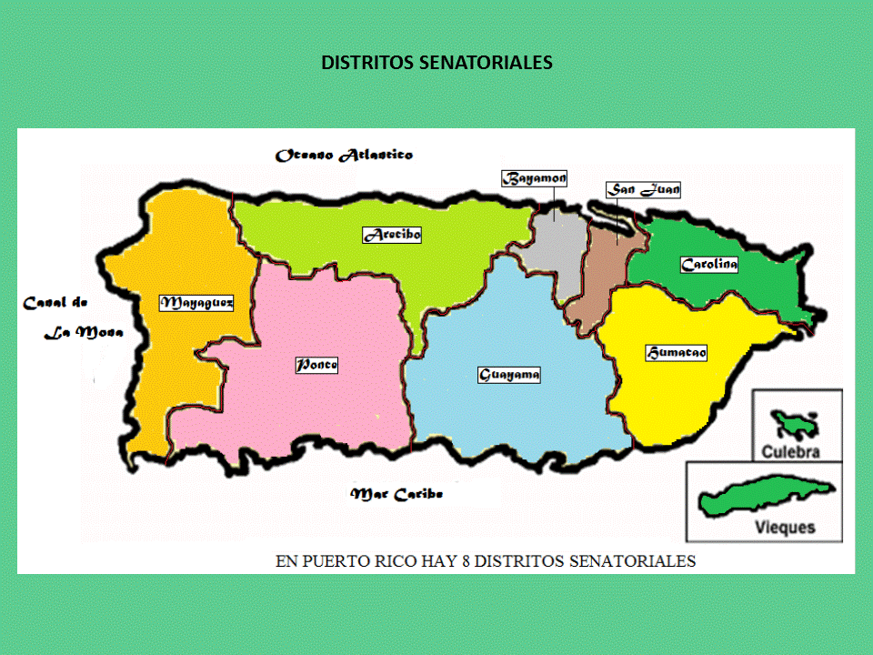 Mapa De PR Con Sus Municipios