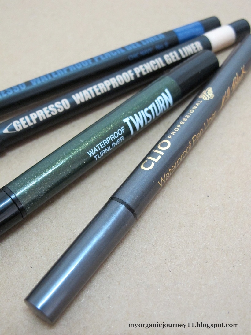 My Organic Journey Review Clio's Eyeliner Range