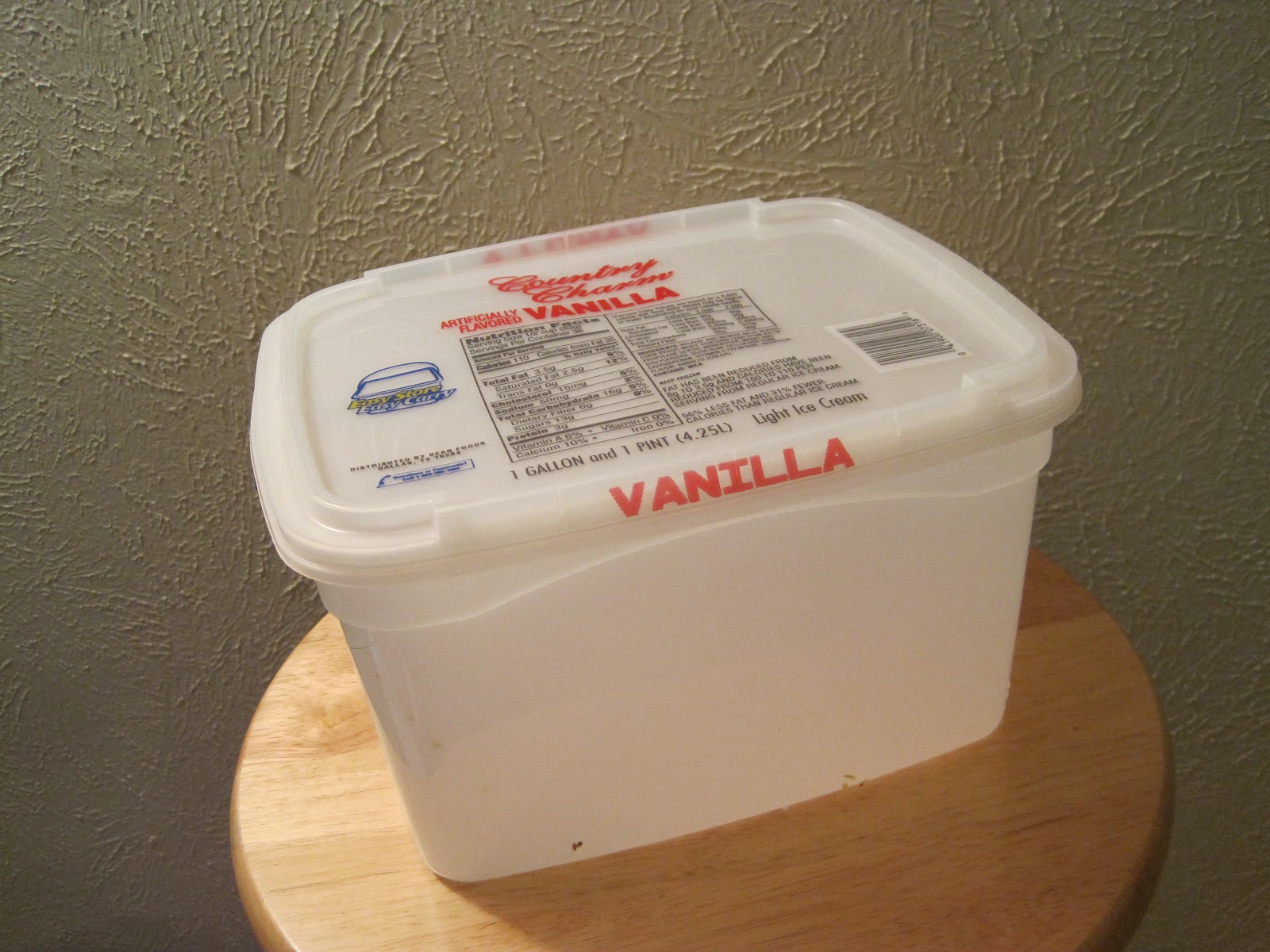 The Mister & Missus Ice Cream Container Turned Freezer Storage