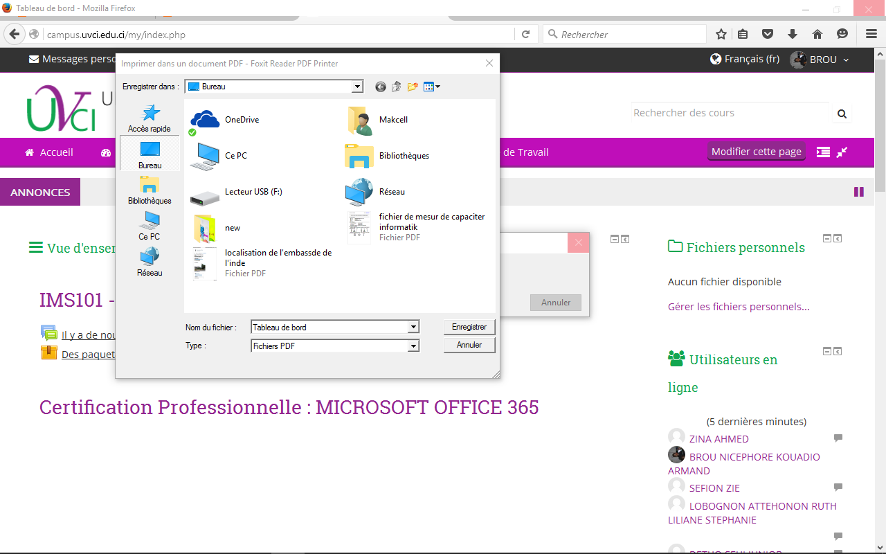 UVCI BLOG by Walter Team (étudiant en BDG15): COMMENT ENREGISTRER UNE