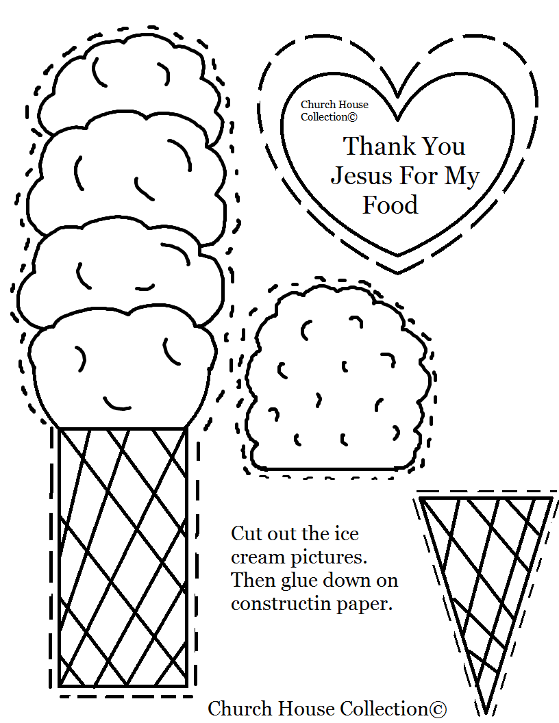 ice cream coloring pages religious - photo #16