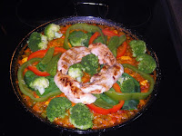 Click to enlarge: The paella in presentation mode