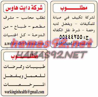 وظائف خالية من الصحف القطرية الخميس 02-07-2015 %25D8%25A7%25D9%2584%25D8%25AF%25D9%2584%25D9%258A%25D9%2584%2B%25D8%25A7%25D9%2584%25D8%25B4%25D8%25A7%25D9%2585%25D9%2584