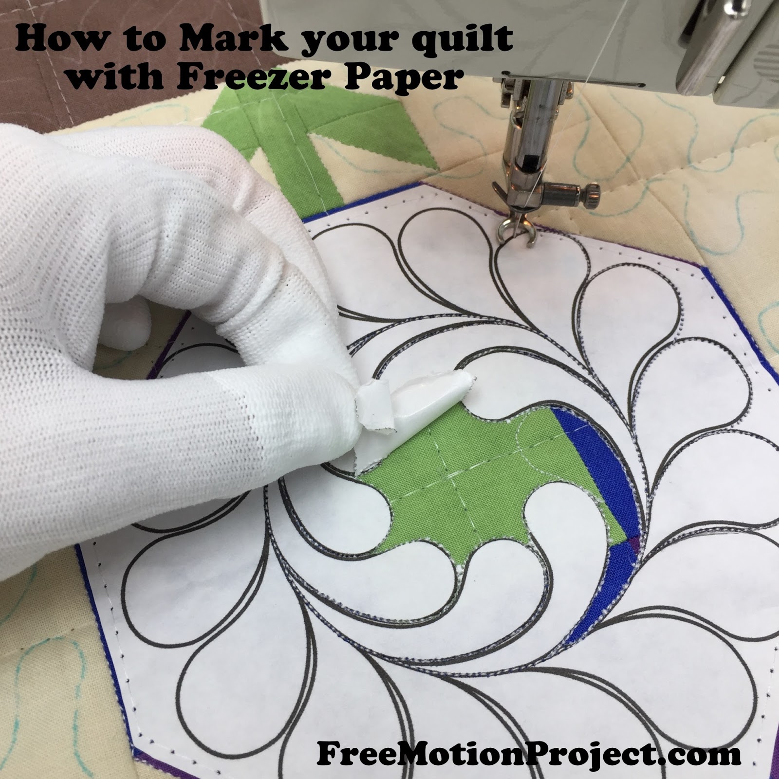 The Free Motion Quilting Project Quilting Basics 4 How to Mark Your