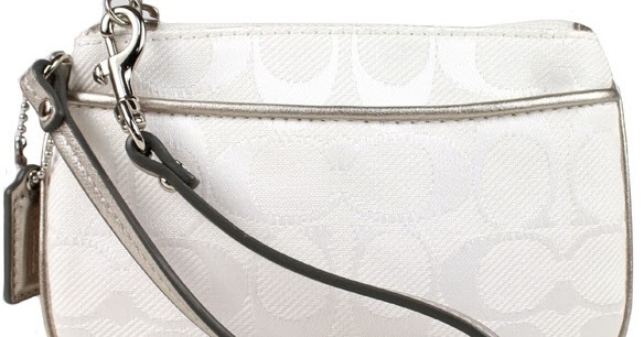 Affordable genuine COACH at off retail price: COACH wristlet 47817 - white - clearance sale