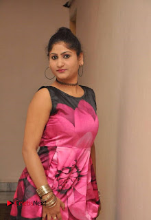 Actress Asmitha Khan Pictures in Floral Frock at Dirty Game Audio Launch  0016