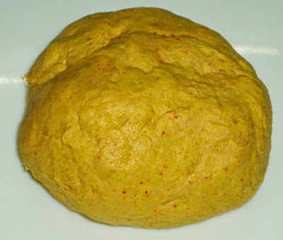 kneded dough- preparing masala roti