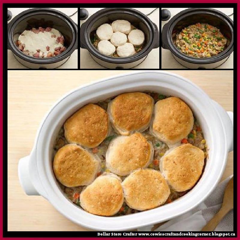 Dollar Store Crafter SlowCooker Creamy Chicken Pot Pie