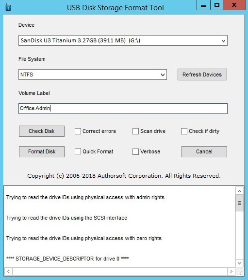 HP USB Disk Storage Format Tool For Windows V2.2.3