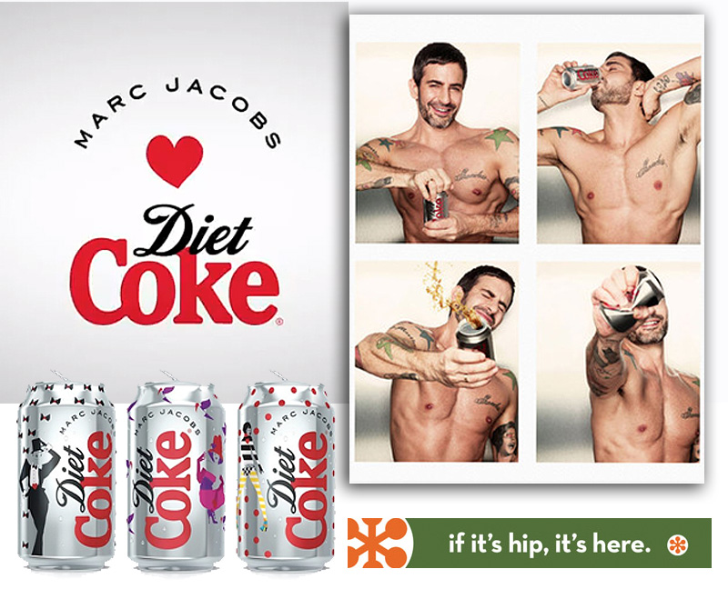 marc jacobs for Diet Coke