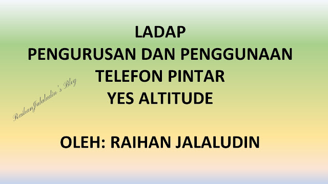 Pengurusan dan Penggunaan Telefon Pintar YES Altitude (LADAP)