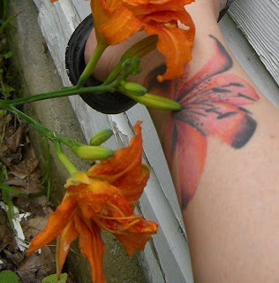 sexy lily ankle tattoo design