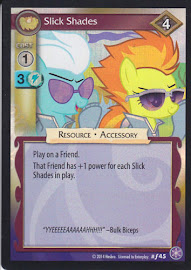 My Little Pony Slick Shades The Crystal Games CCG Card