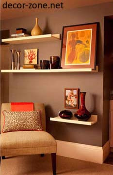 different size shelves installation