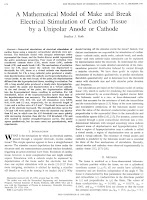 The first page of A Mathematical Model of Make and Break Electrical Stimulation of Cardiac Tissue by a Unipolar Anode or Cathode (IEEE Transactions on Biomedical Engineering, 42:1174–1184. 1995).