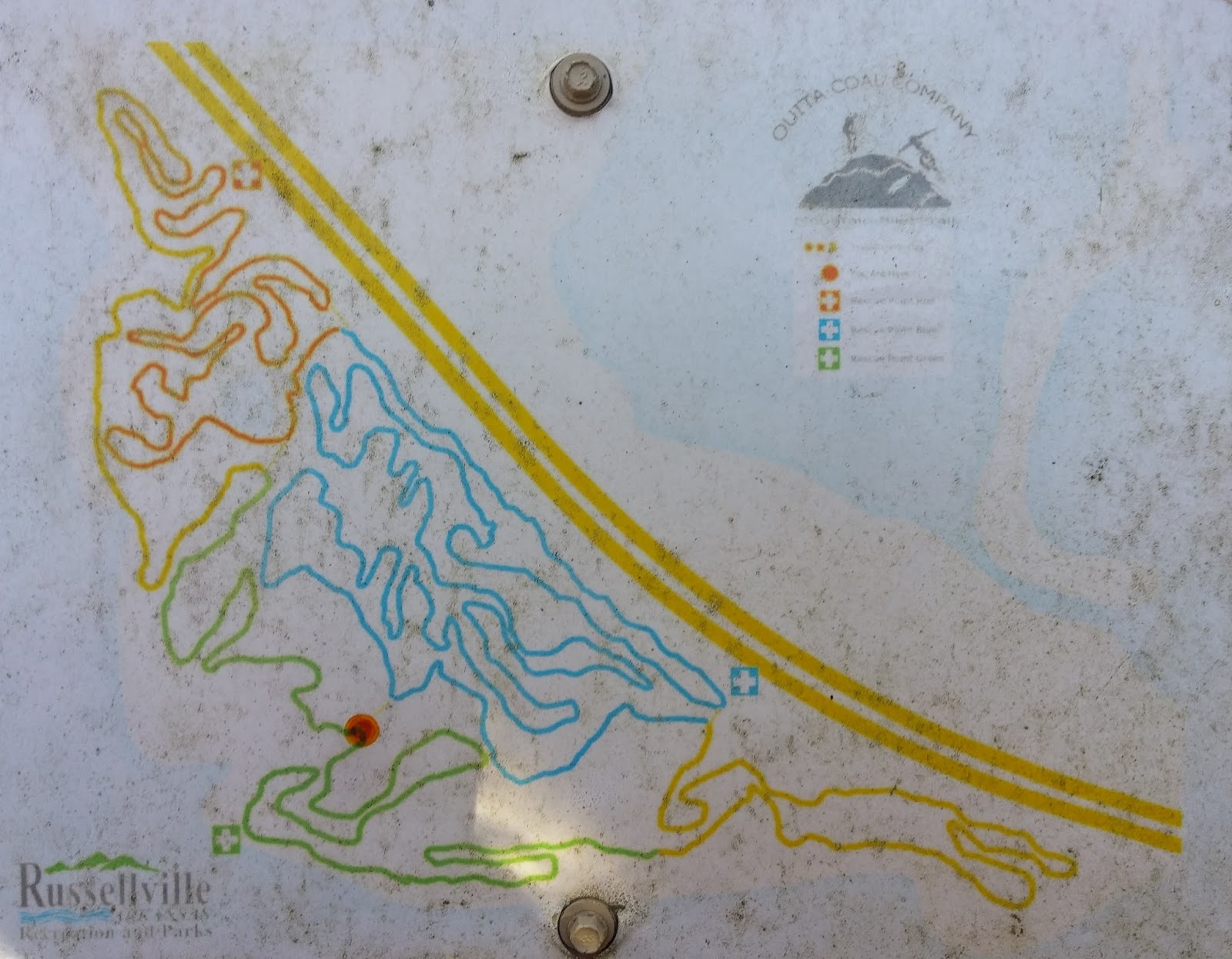 Rick's Hiking Blog Illinois Bayou and Ouita Coal Company trails