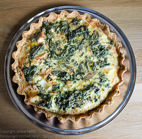 Farmersgirl Kitchen: A Salmon and Nettle Tart - Dish of the Month