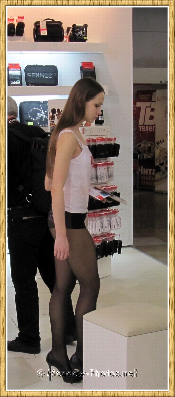 Model on Black High Heels at Photoforum