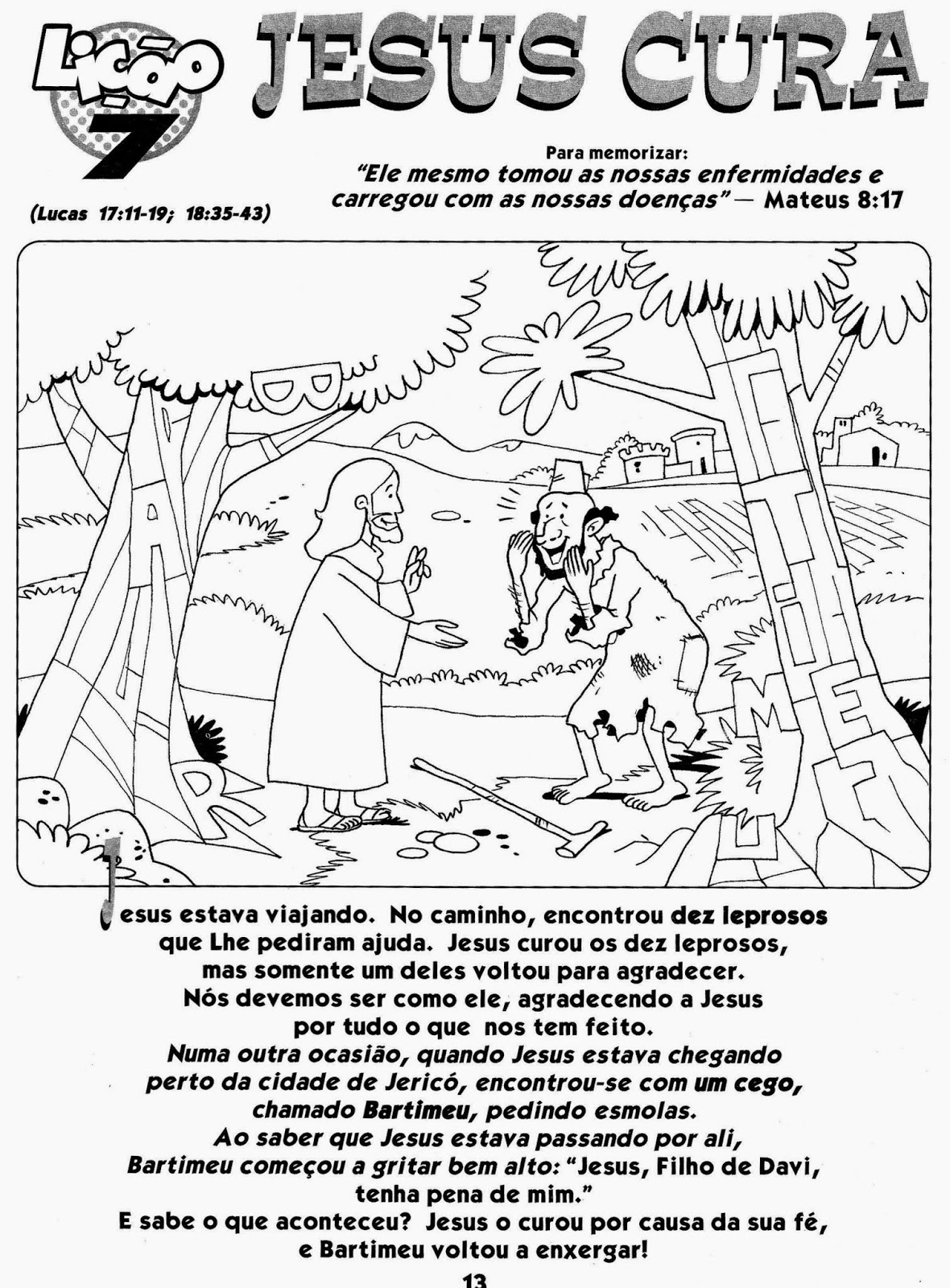 Escola Dominical Infantil Jesus, o melhor