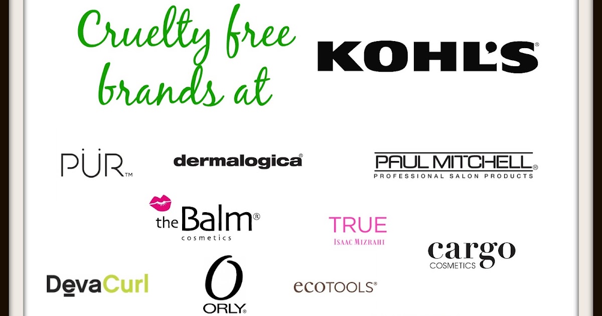 CRUELTY FREE BRANDS AT KOHL´S (UPDATED 2018)