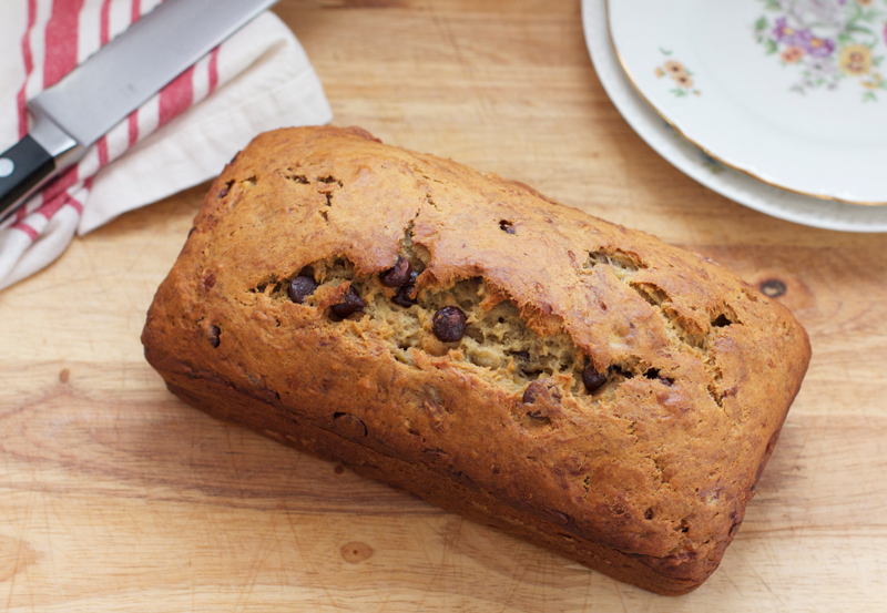 A Less Processed Life: What's Baking: Chocolate Chip Banana Bread