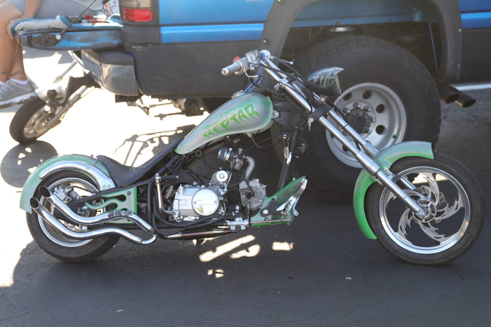 OldMotoDude Mini Chopper for sale at the 2018 Denver Colorado Meet