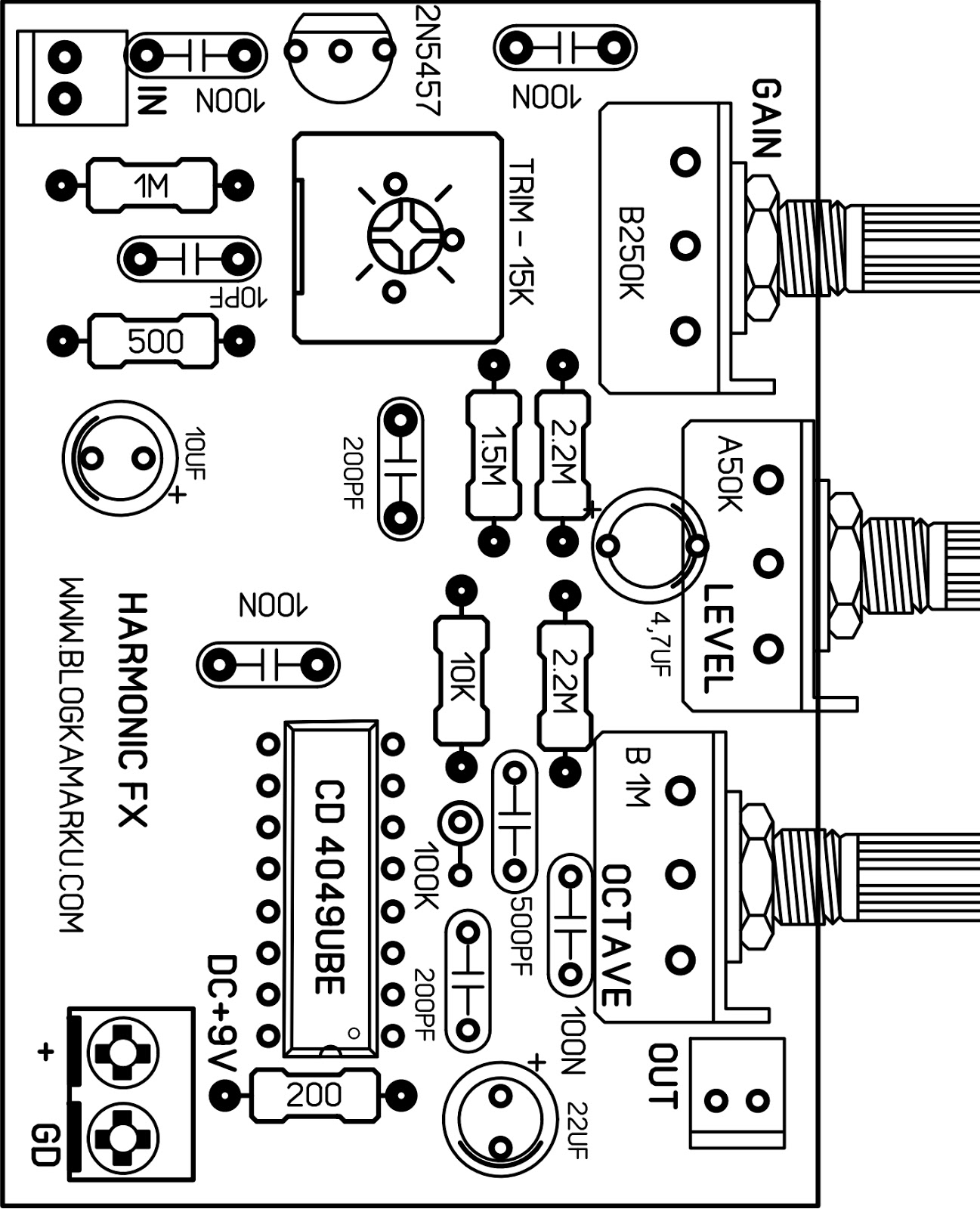 harmonic guitar Effect DIY BLOGKAMARKU