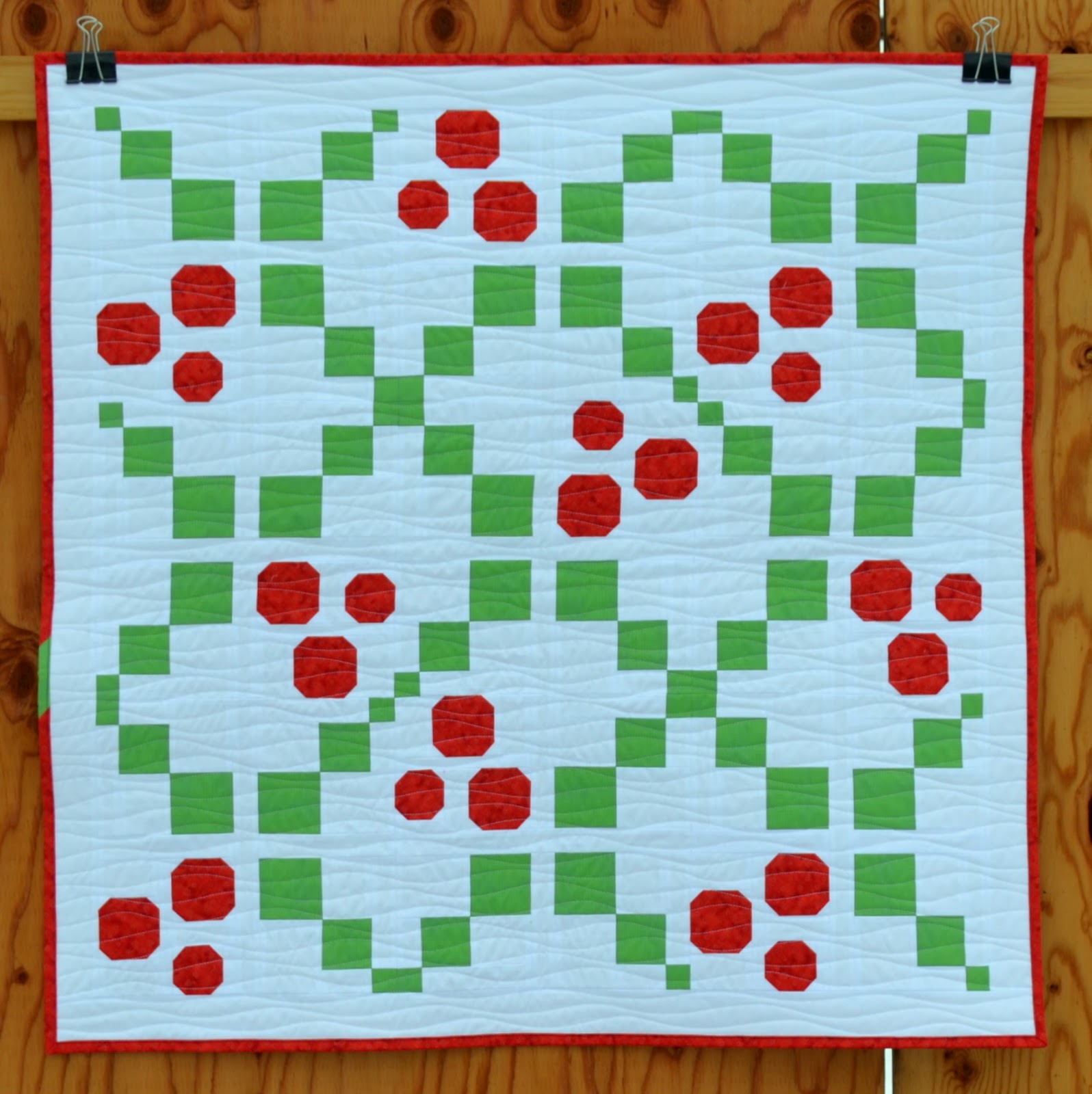 Sew Fresh Quilts Holly & Berries Have A Jolly Little Christmas quilt