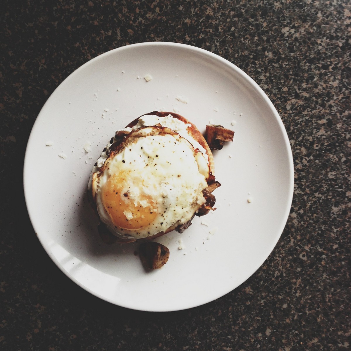 BREANNA'S RECIPE BOX Fried Egg and Mushroom Toast