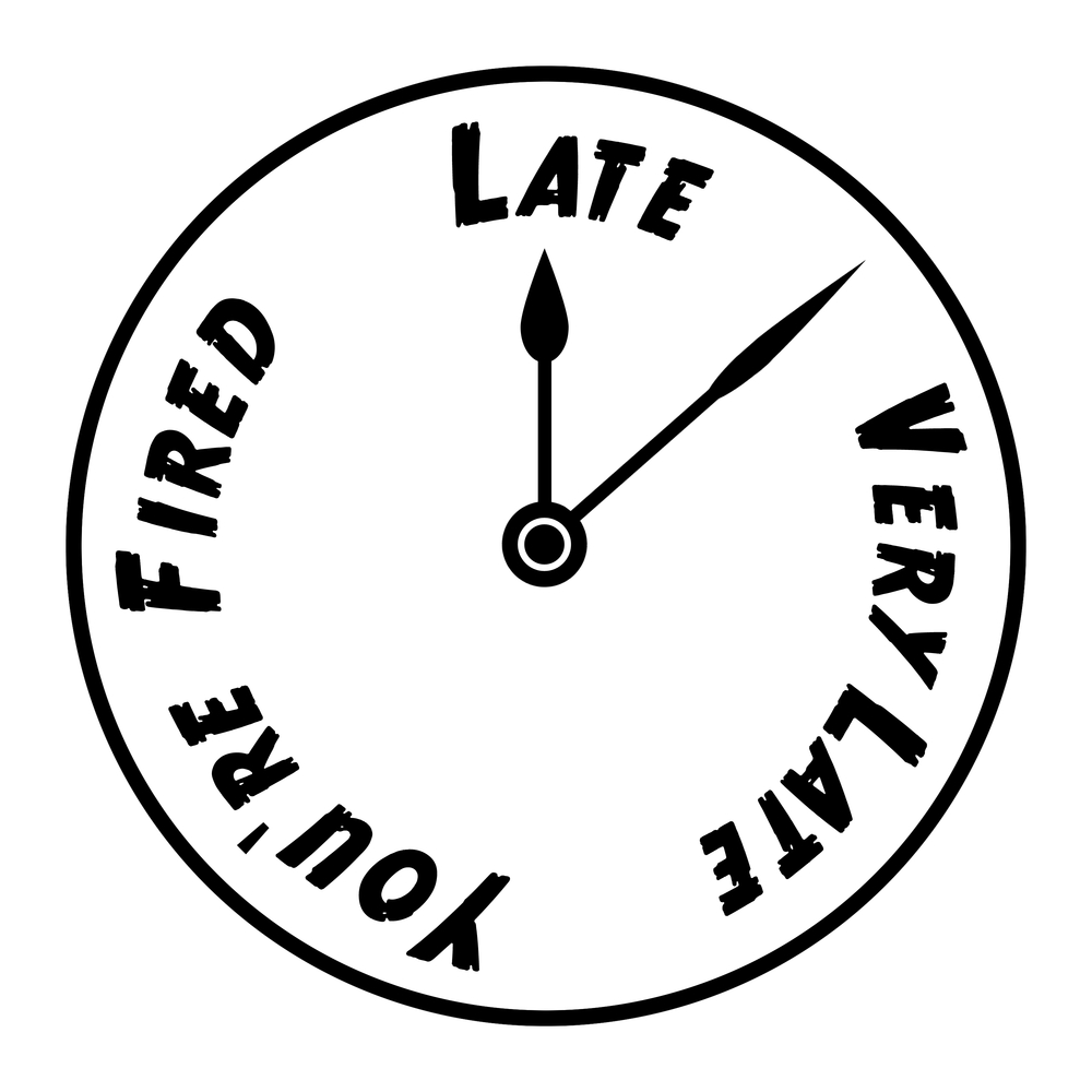 Be late. Часы циферблат вектор. don&#039;t be late. to be late. рисунок отражающий пунктуальность.
