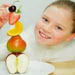 Alimentação saudável com frutas