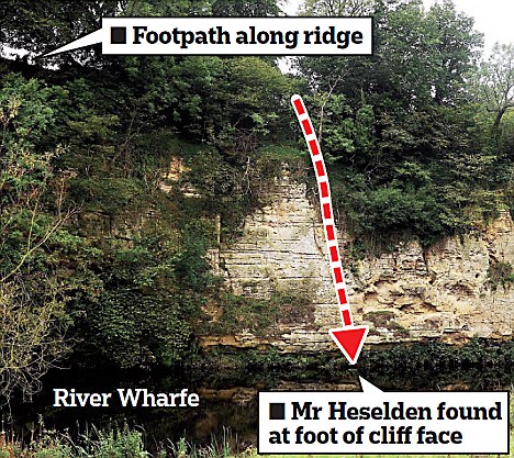 Tragedy: The spot where the accident happened